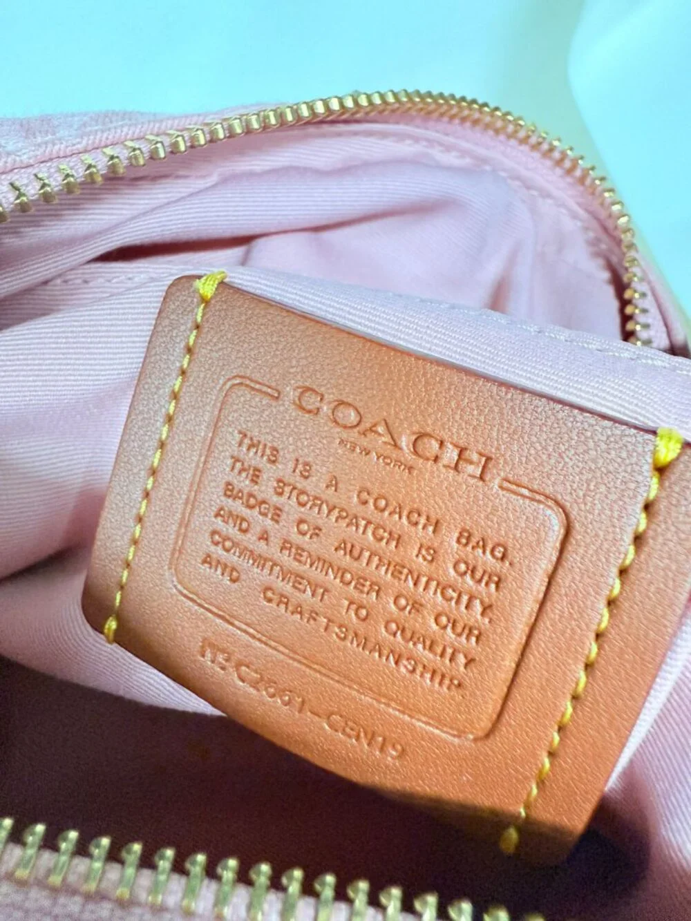 coach Mini Carey Crossbody Bag In Signature Denim cen19